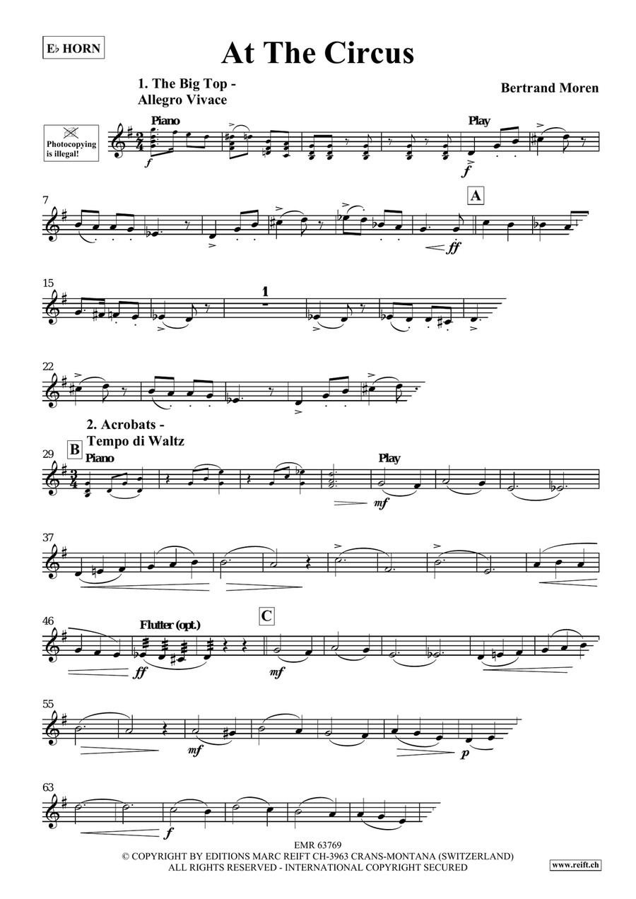 At The Circus At The Circus Horn scores gallery preview page 4