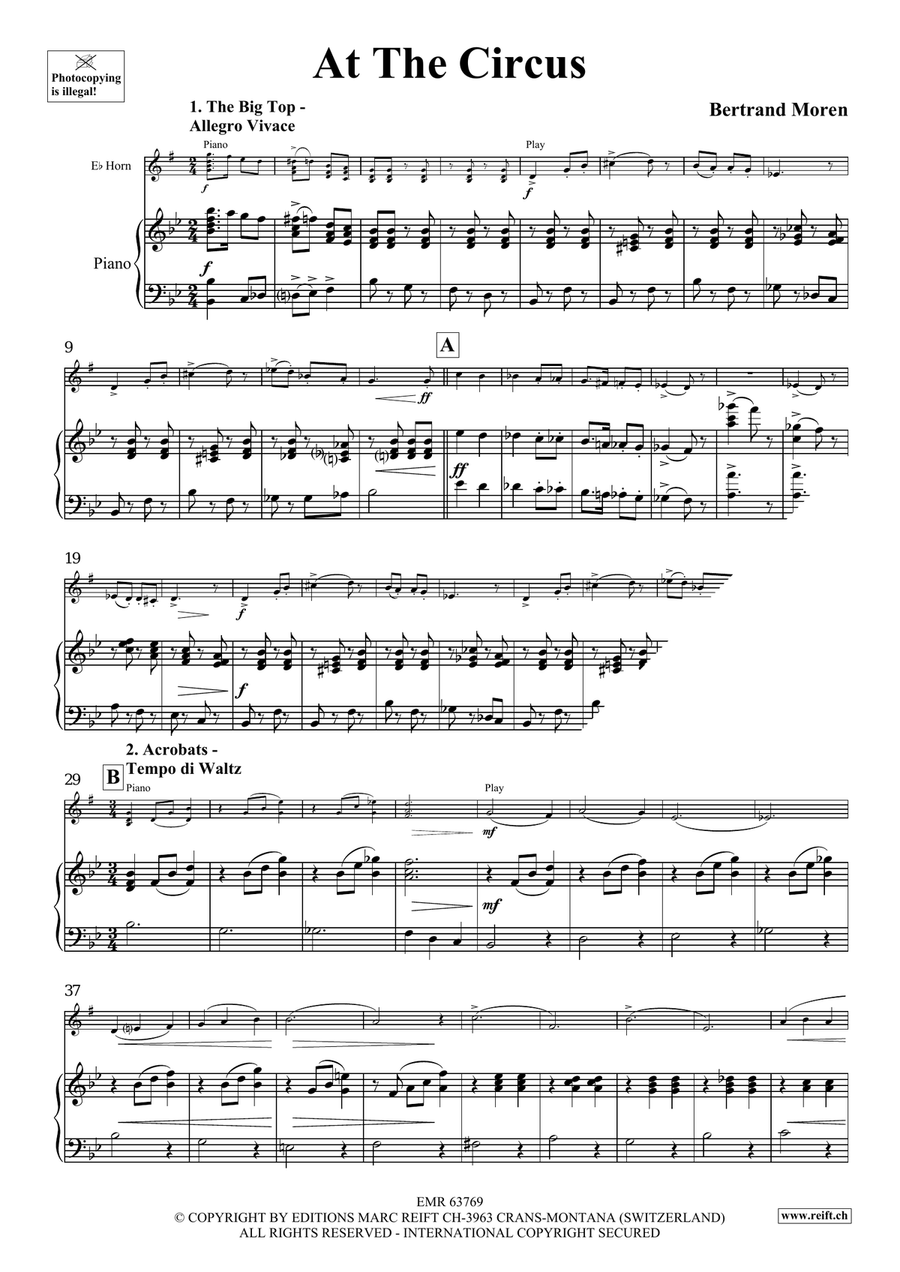 At The Circus At The Circus Horn scores gallery preview page 5