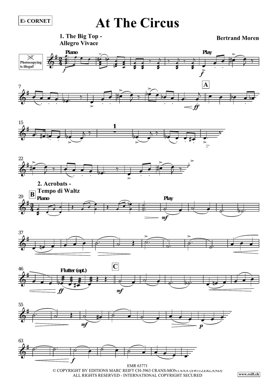 At The Circus At The Circus Cornet scores gallery preview page 4