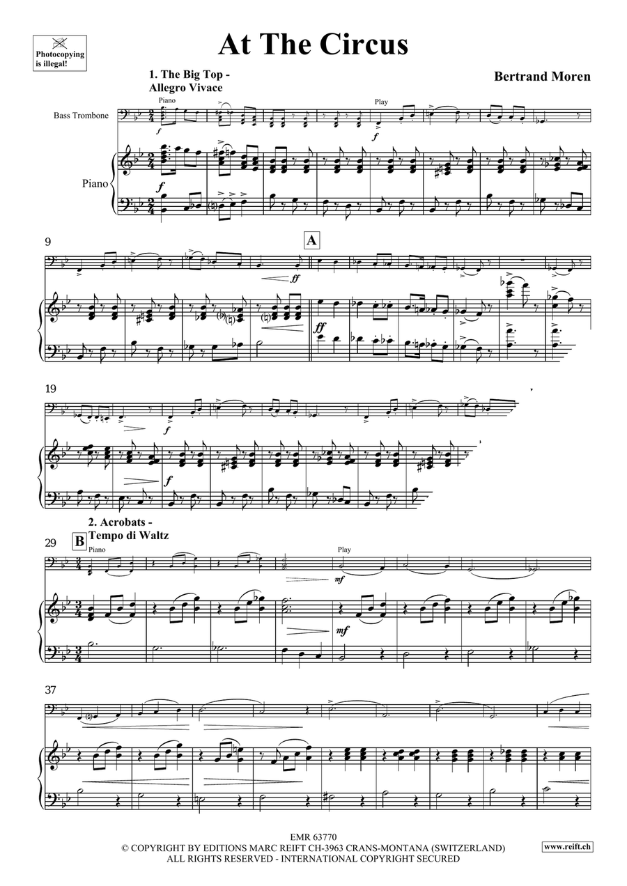 At The Circus At The Circus Bass Trombone scores gallery preview page 5