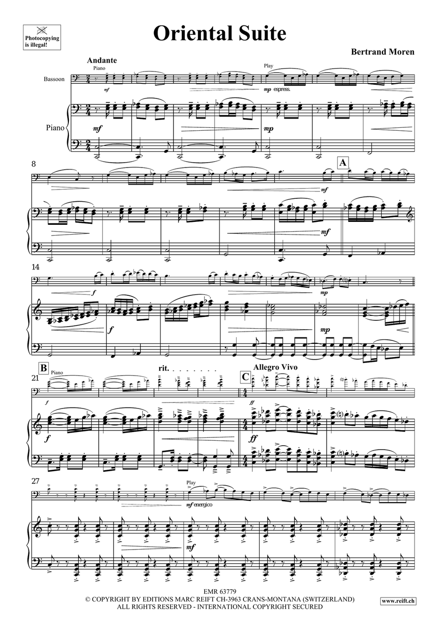Oriental Suite Oriental Suite Bassoon Solo scores gallery preview page 5