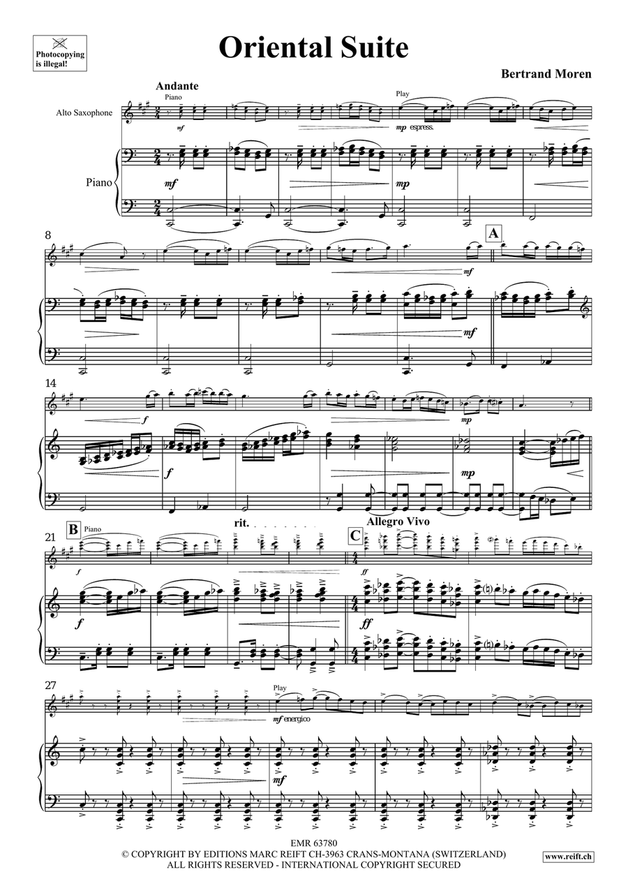 Oriental Suite Oriental Suite Alto Saxophone scores gallery preview page 5