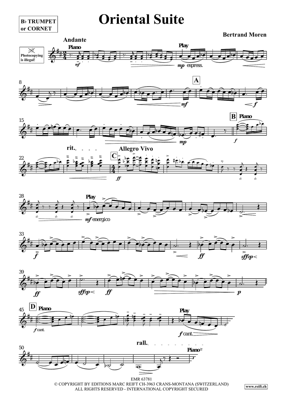Oriental Suite Oriental Suite Cornet scores gallery preview page 4