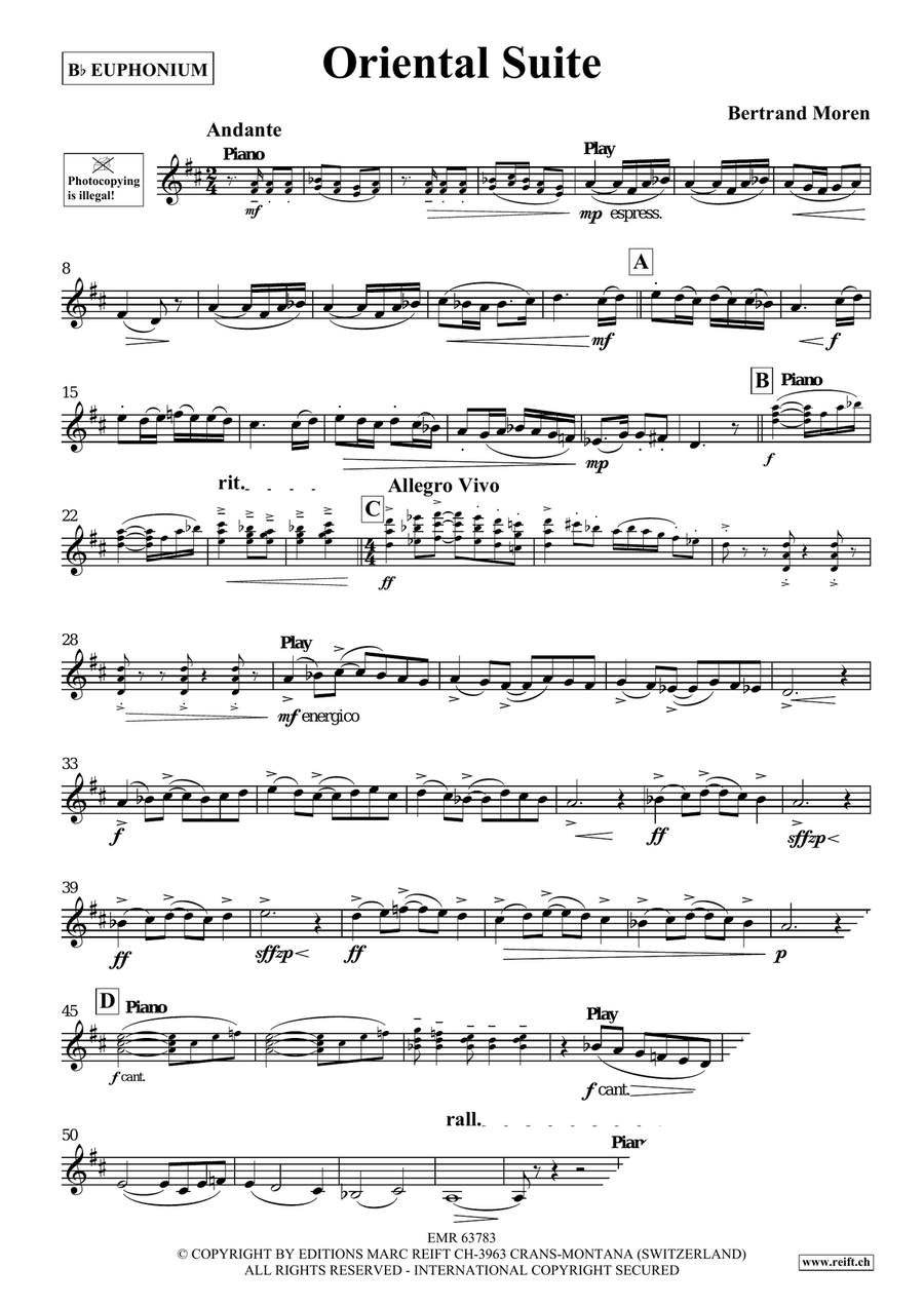 Oriental Suite Oriental Suite Euphonium scores gallery preview page 4