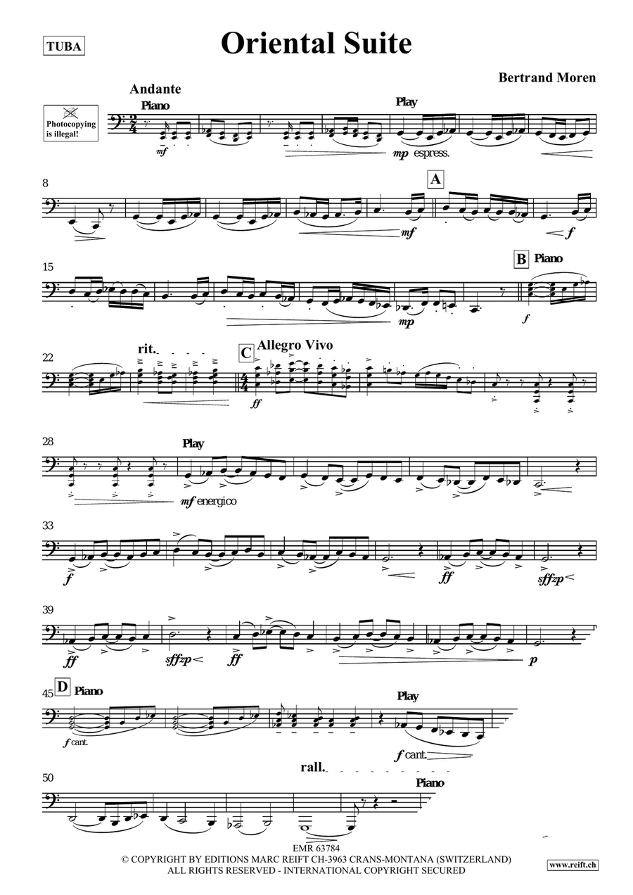 Oriental Suite Oriental Suite Tuba scores gallery preview page 4
