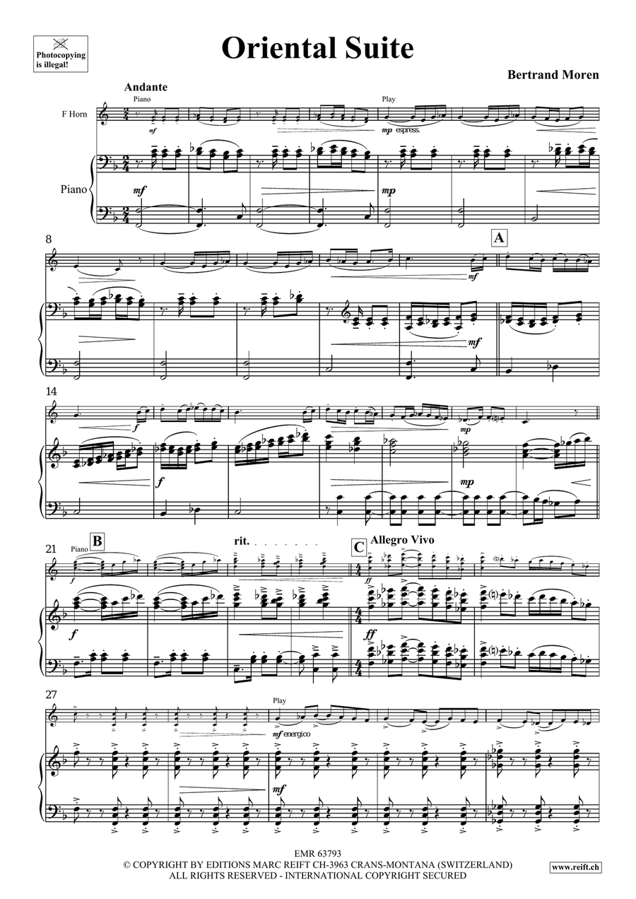Oriental Suite Oriental Suite Horn scores gallery preview page 5