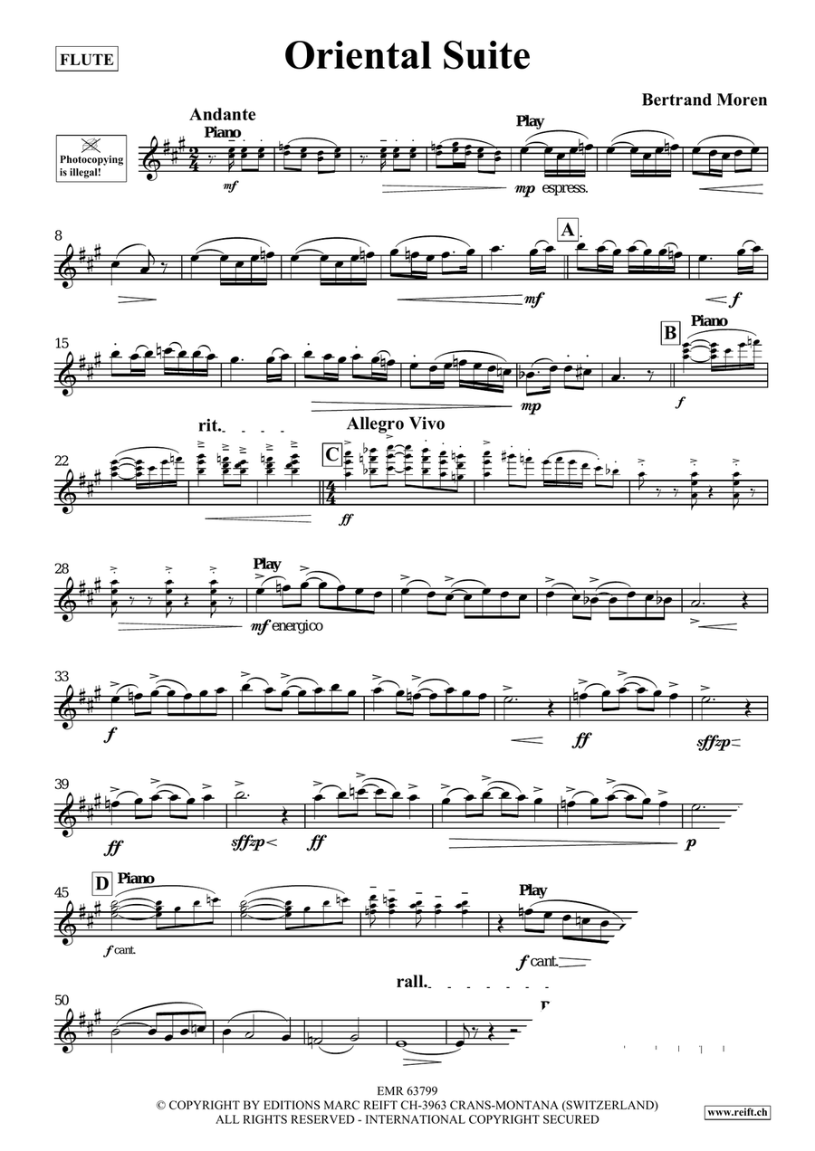 Oriental Suite Oriental Suite Flute Solo scores gallery preview page 4