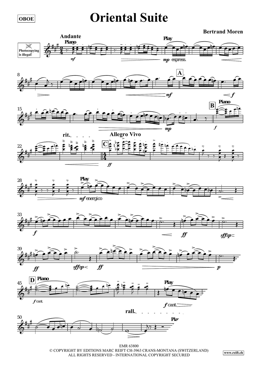 Oriental Suite Oriental Suite Piano Accompaniment scores gallery preview page 4