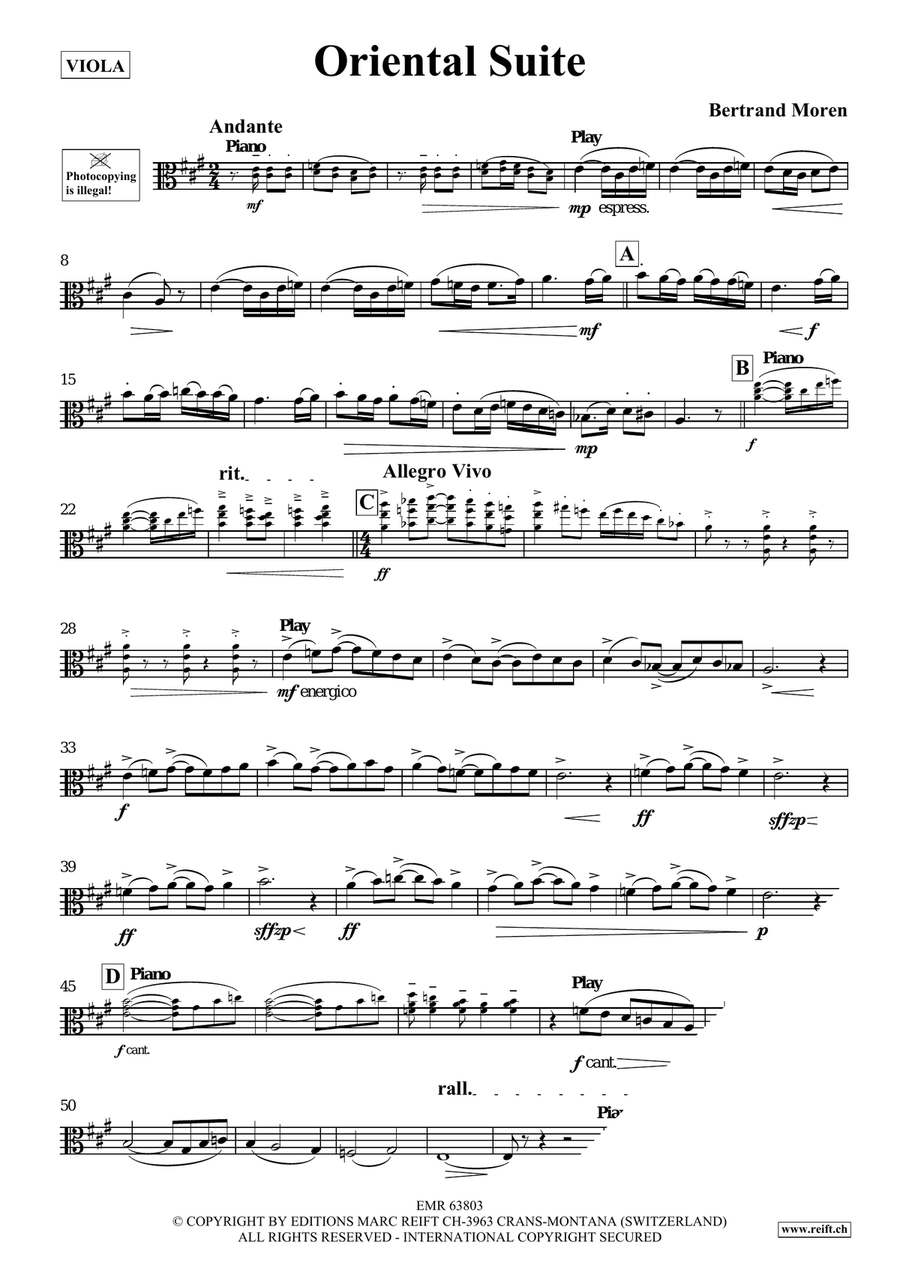 Oriental Suite Oriental Suite Piano Accompaniment scores gallery preview page 4