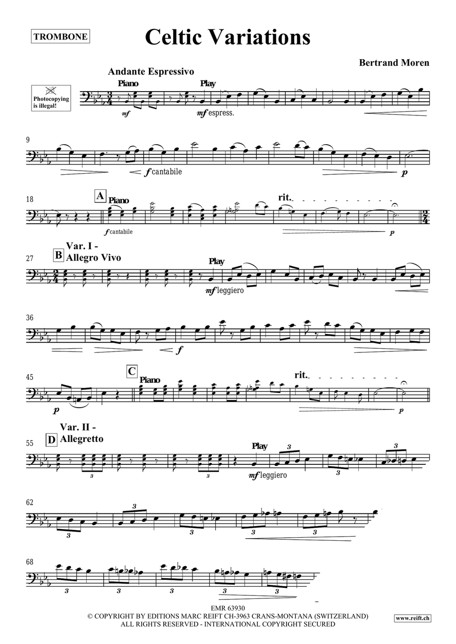 Celtic Variations Celtic Variations Piano Accompaniment scores gallery preview page 4