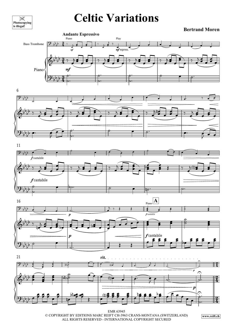 Celtic Variations Celtic Variations Bass Trombone scores gallery preview page 5
