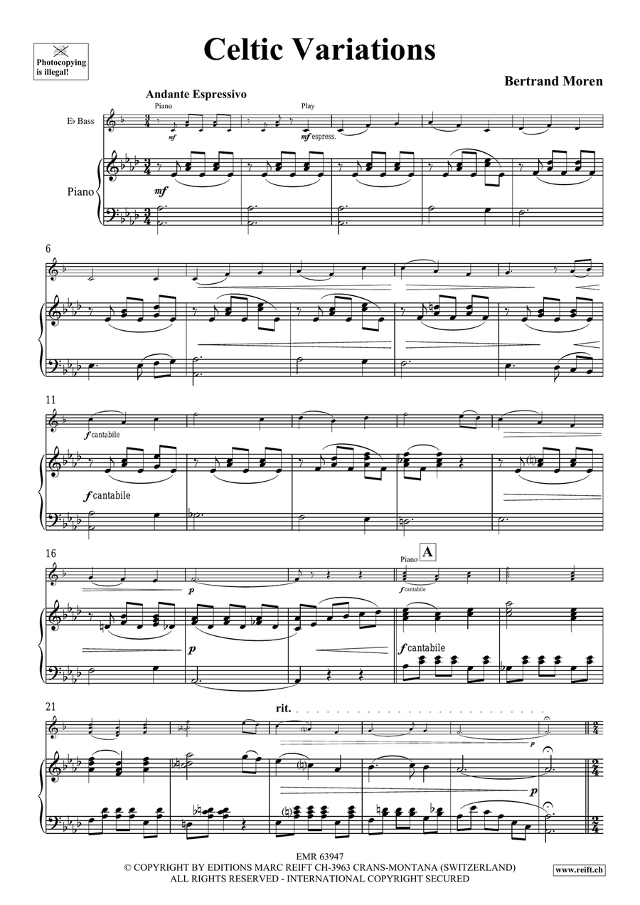 Celtic Variations Celtic Variations Voice Solo scores gallery preview page 5