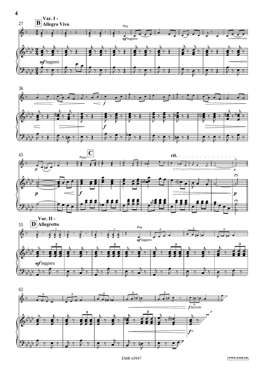 Celtic Variations Celtic Variations Voice Solo scores gallery preview page 6