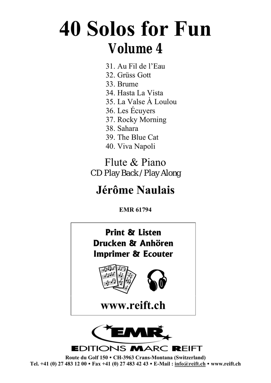 40 Solos for Fun Volume 4 Flute Solo scores gallery preview page 2