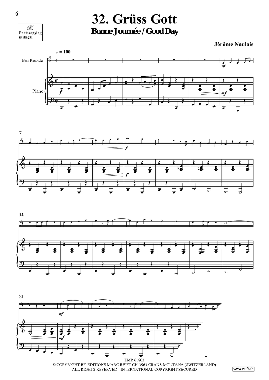 40 Solos for Fun Volume 4 Bass Recorder scores gallery preview page 6