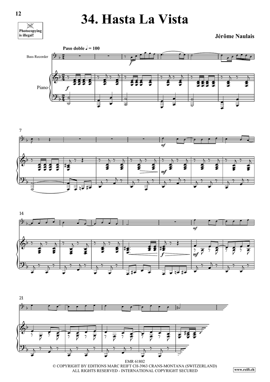 40 Solos for Fun Volume 4 Bass Recorder scores gallery preview page 8
