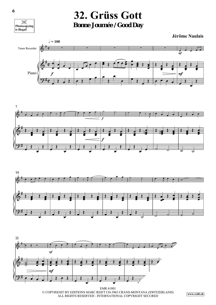 40 Solos for Fun Volume 4 Tenor Recorder scores gallery preview page 6