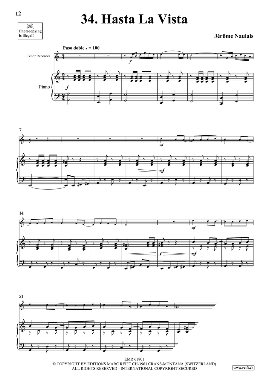 40 Solos for Fun Volume 4 Tenor Recorder scores gallery preview page 8