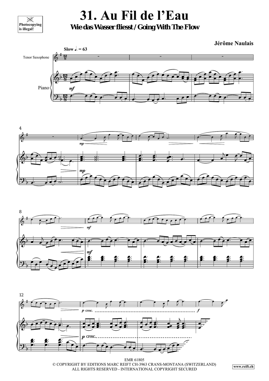 40 Solos for Fun Volume 4 Tenor Saxophone scores gallery preview page 5
