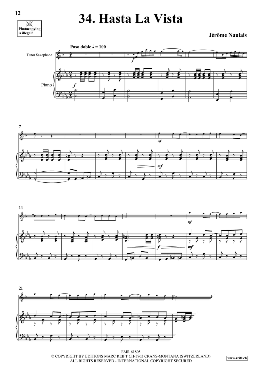 40 Solos for Fun Volume 4 Tenor Saxophone scores gallery preview page 8