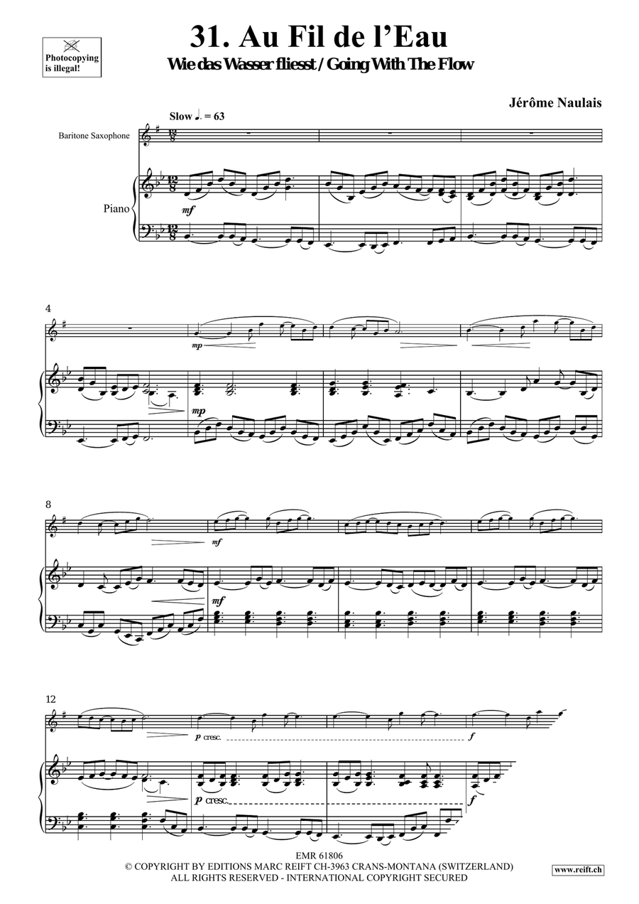 40 Solos for Fun Volume 4 Baritone Saxophone scores gallery preview page 5