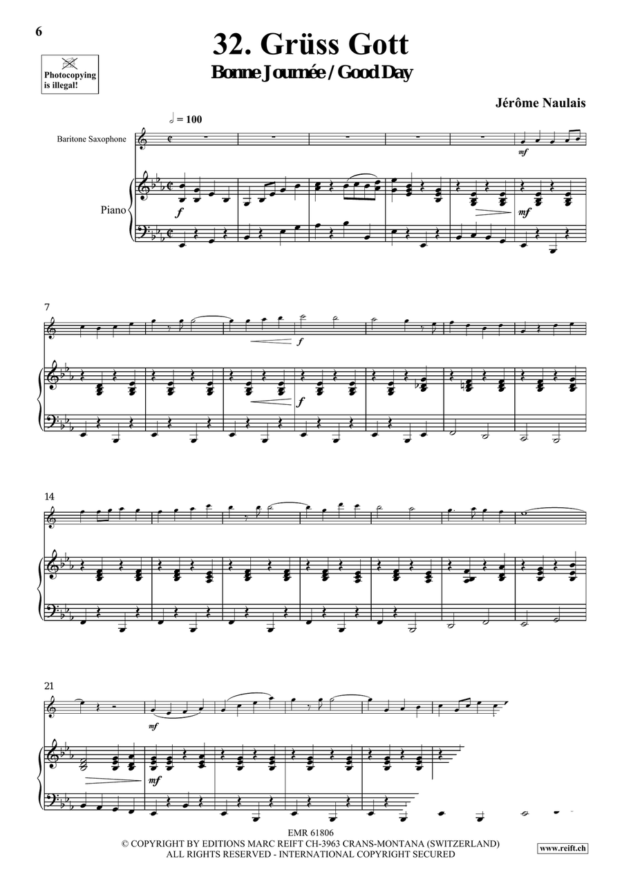 40 Solos for Fun Volume 4 Baritone Saxophone scores gallery preview page 6