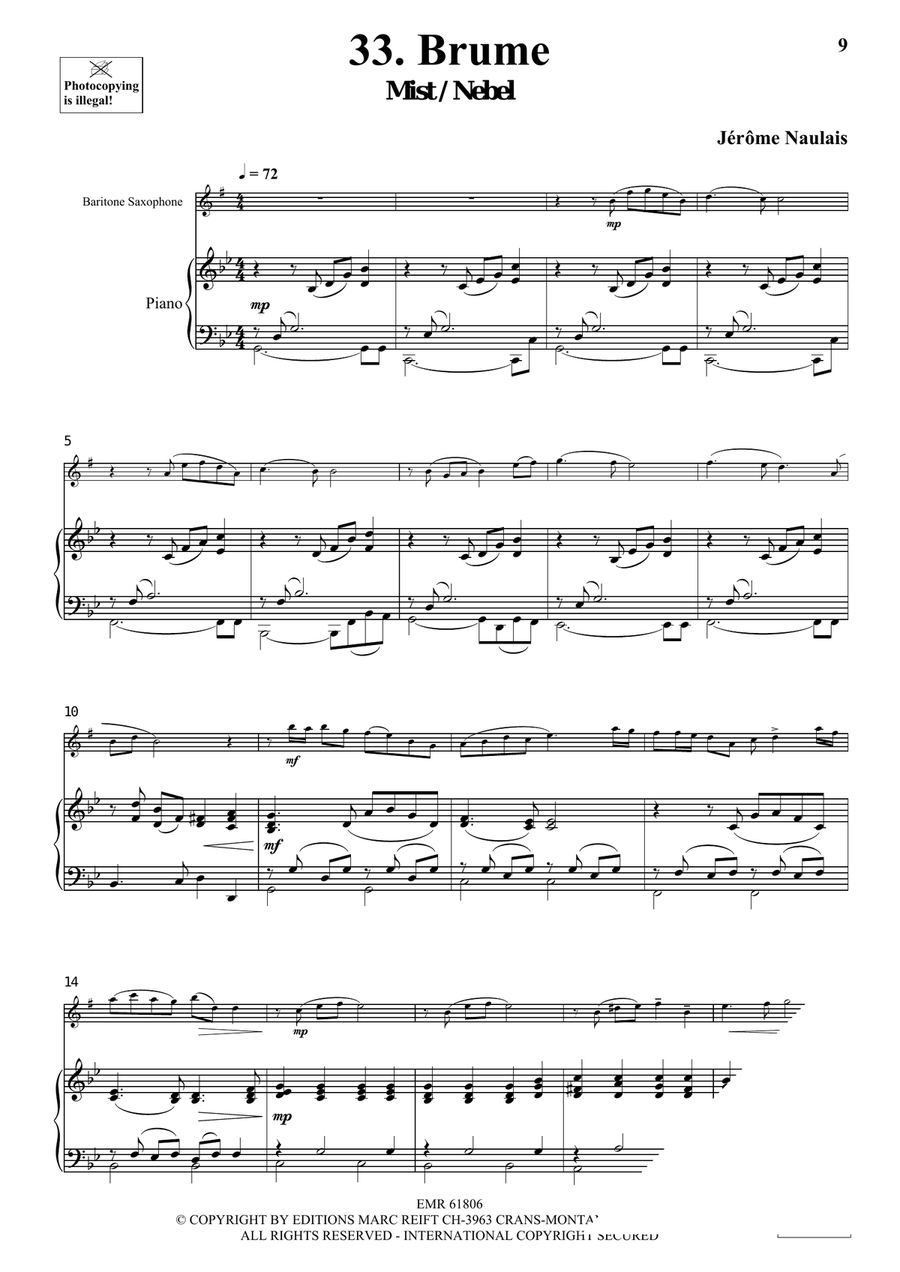 40 Solos for Fun Volume 4 Baritone Saxophone scores gallery preview page 7