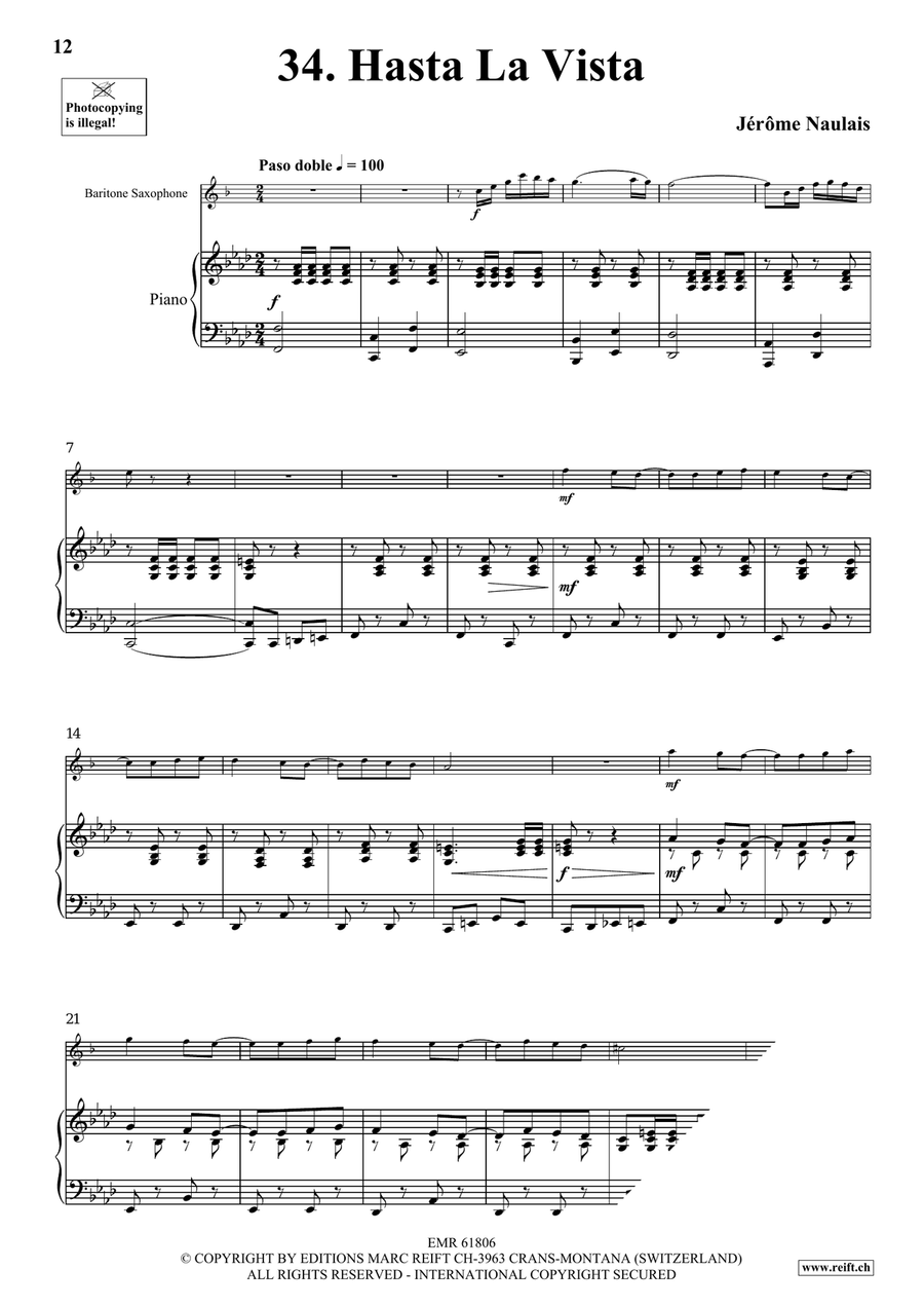 40 Solos for Fun Volume 4 Baritone Saxophone scores gallery preview page 8