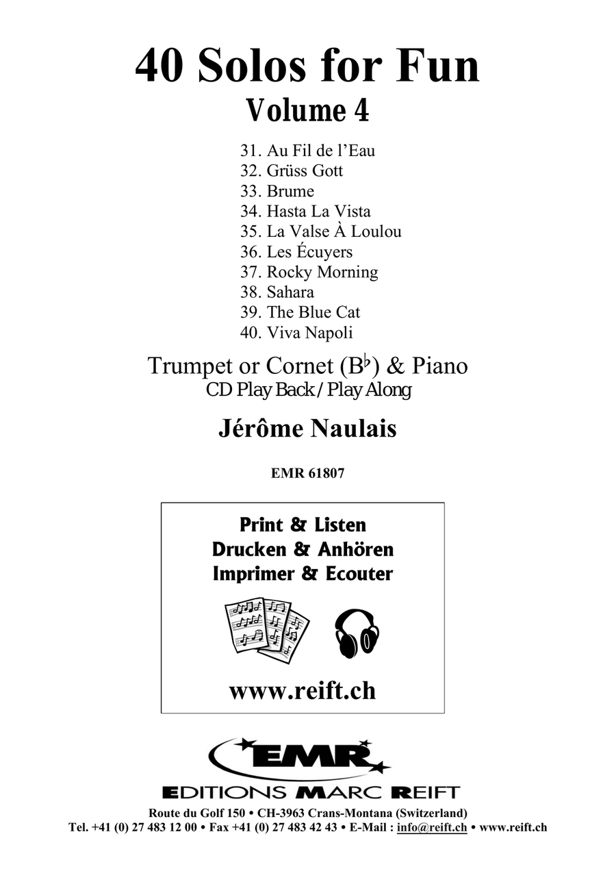 40 Solos for Fun Volume 4 Cornet scores gallery preview page 2