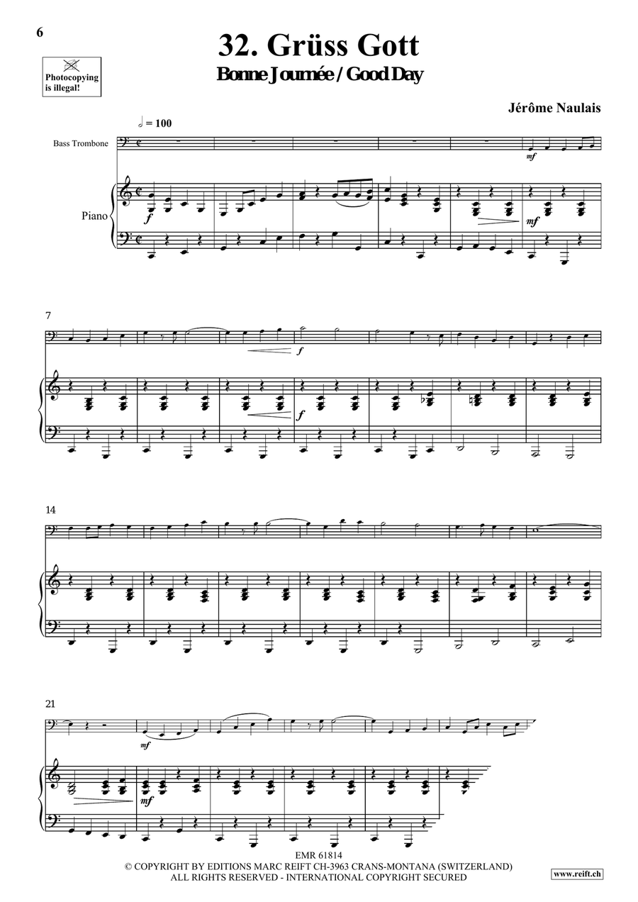 40 Solos for Fun Volume 4 Trombone scores gallery preview page 6
