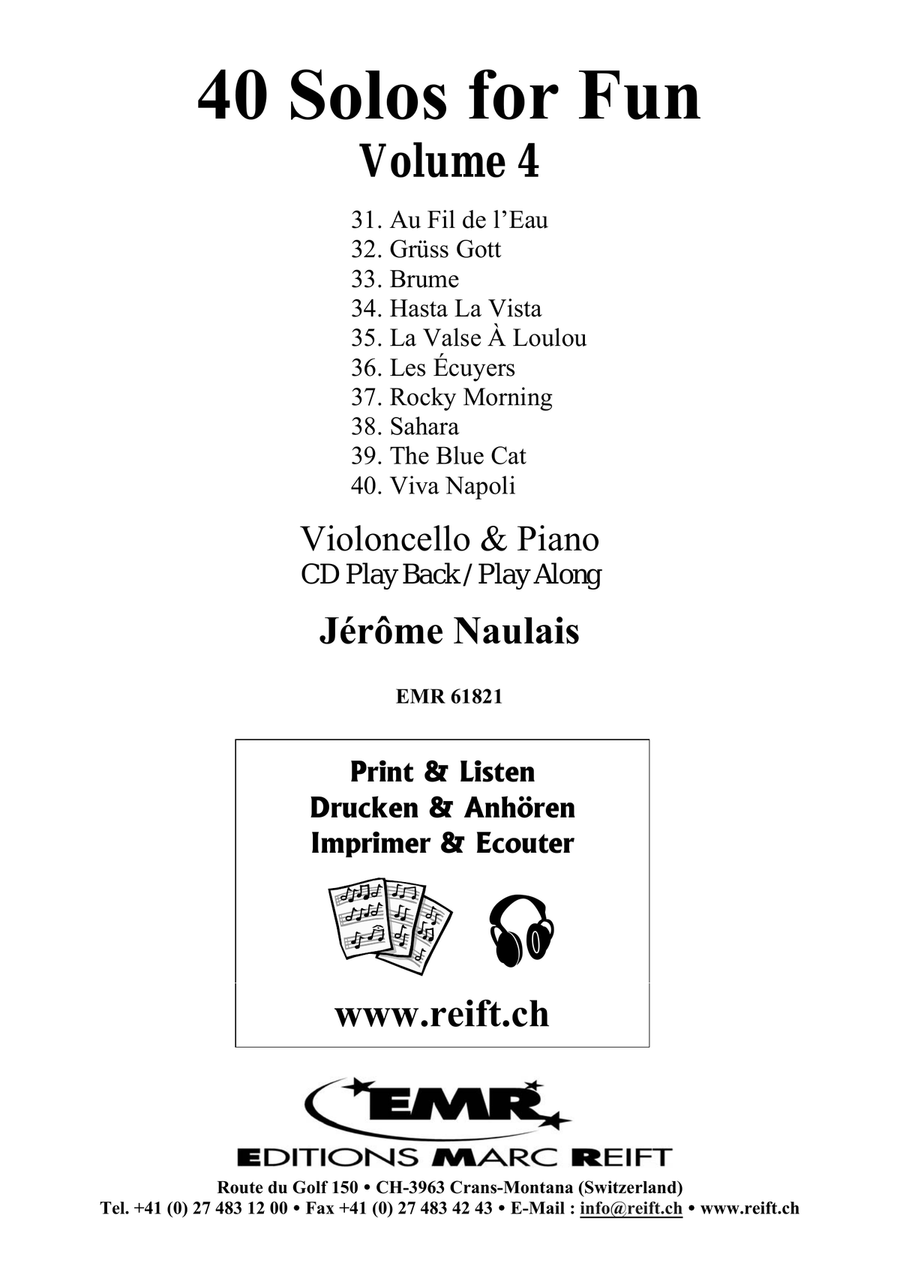 40 Solos for Fun Volume 4 Piano Accompaniment scores gallery preview page 2