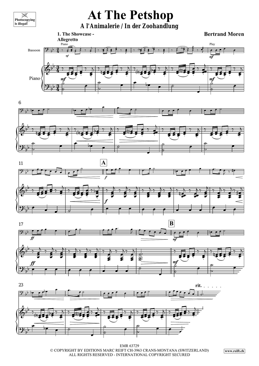 At The Pet Shop At The Pet Shop Bassoon Solo scores gallery preview page 5