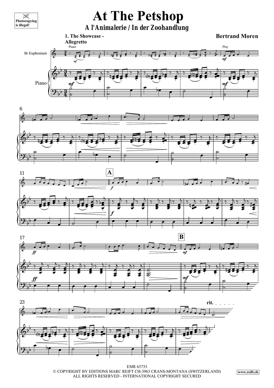 At The Pet Shop At The Pet Shop Euphonium scores gallery preview page 5