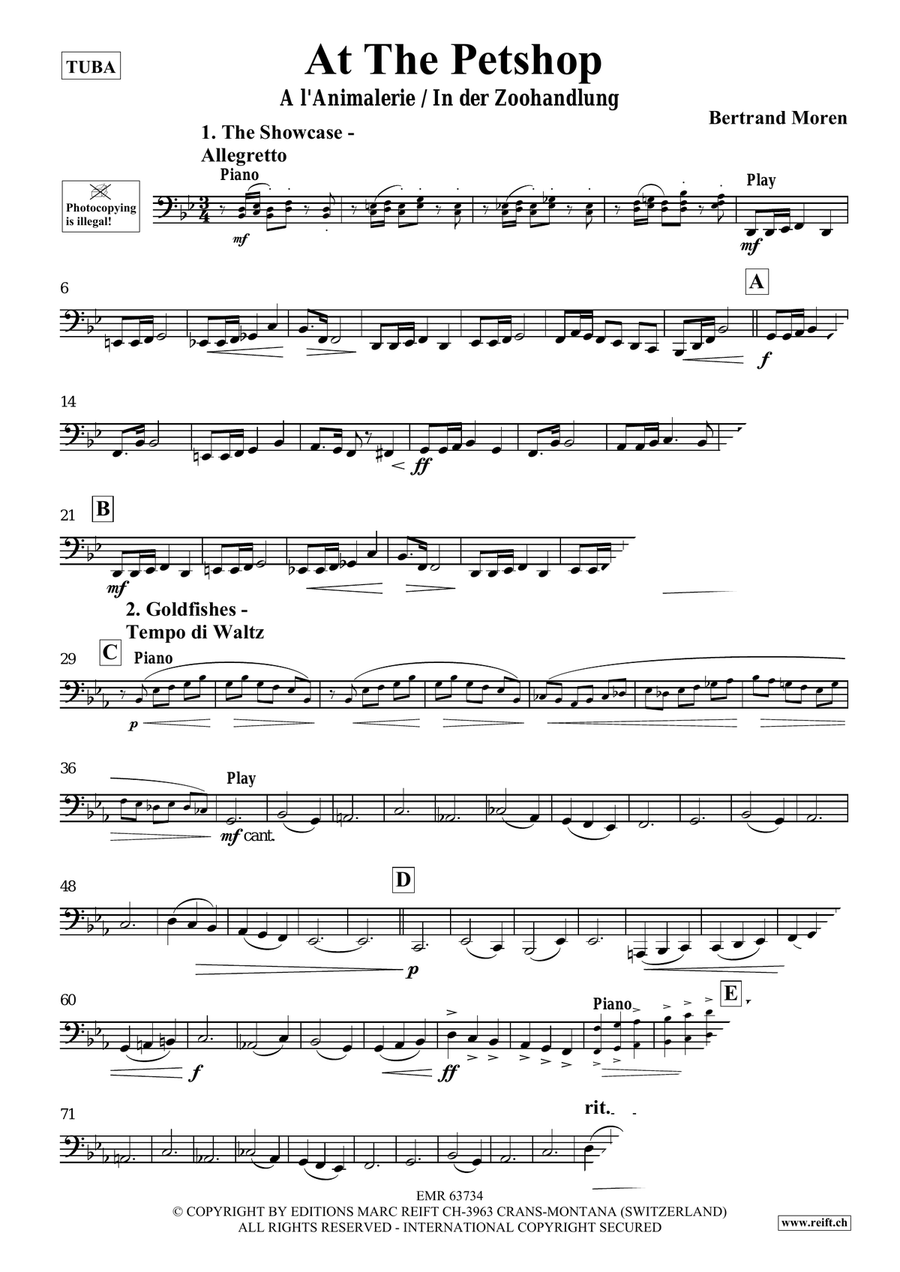 At The Pet Shop At The Pet Shop Tuba scores gallery preview page 4