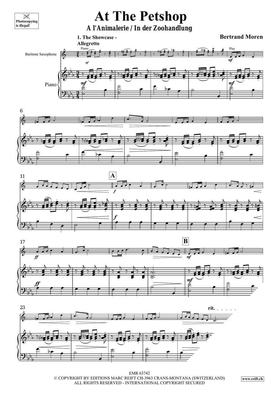 At The Pet Shop At The Pet Shop Baritone Saxophone scores gallery preview page 5
