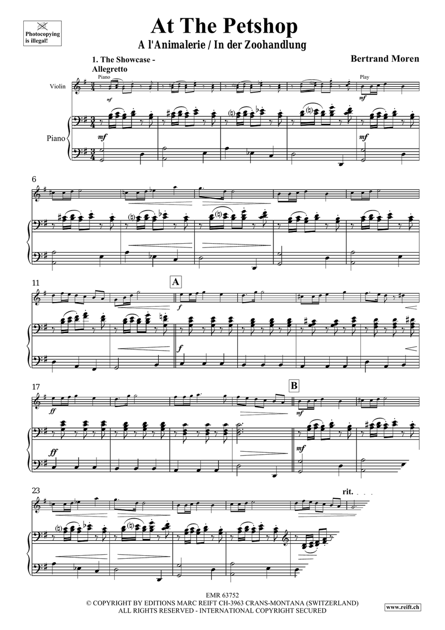 At The Pet Shop At The Pet Shop Violin Solo scores gallery preview page 5