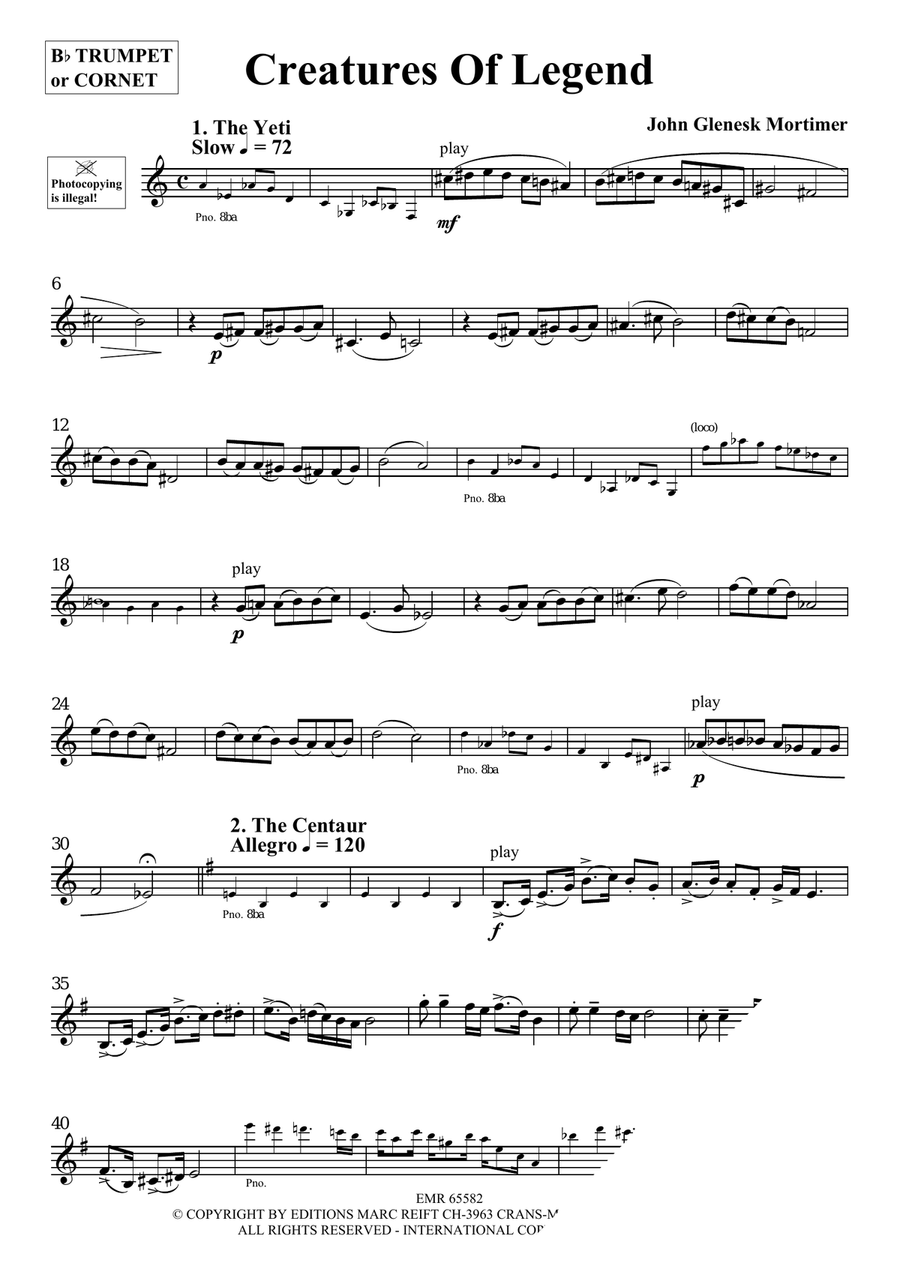 Creatures Of Legend Creatures Of Legend Cornet scores gallery preview page 3