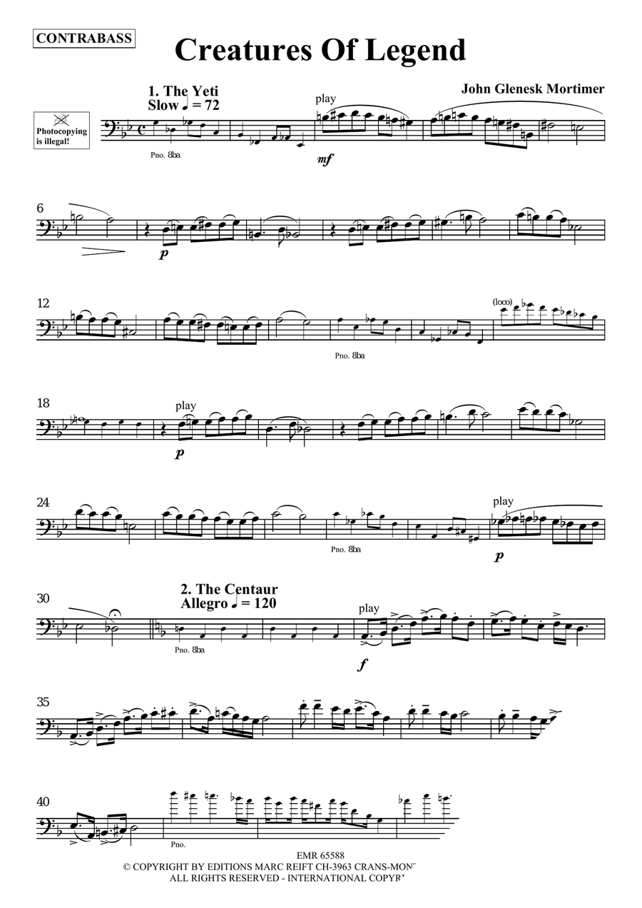 Creatures Of Legend Creatures Of Legend Double Bass scores gallery preview page 3
