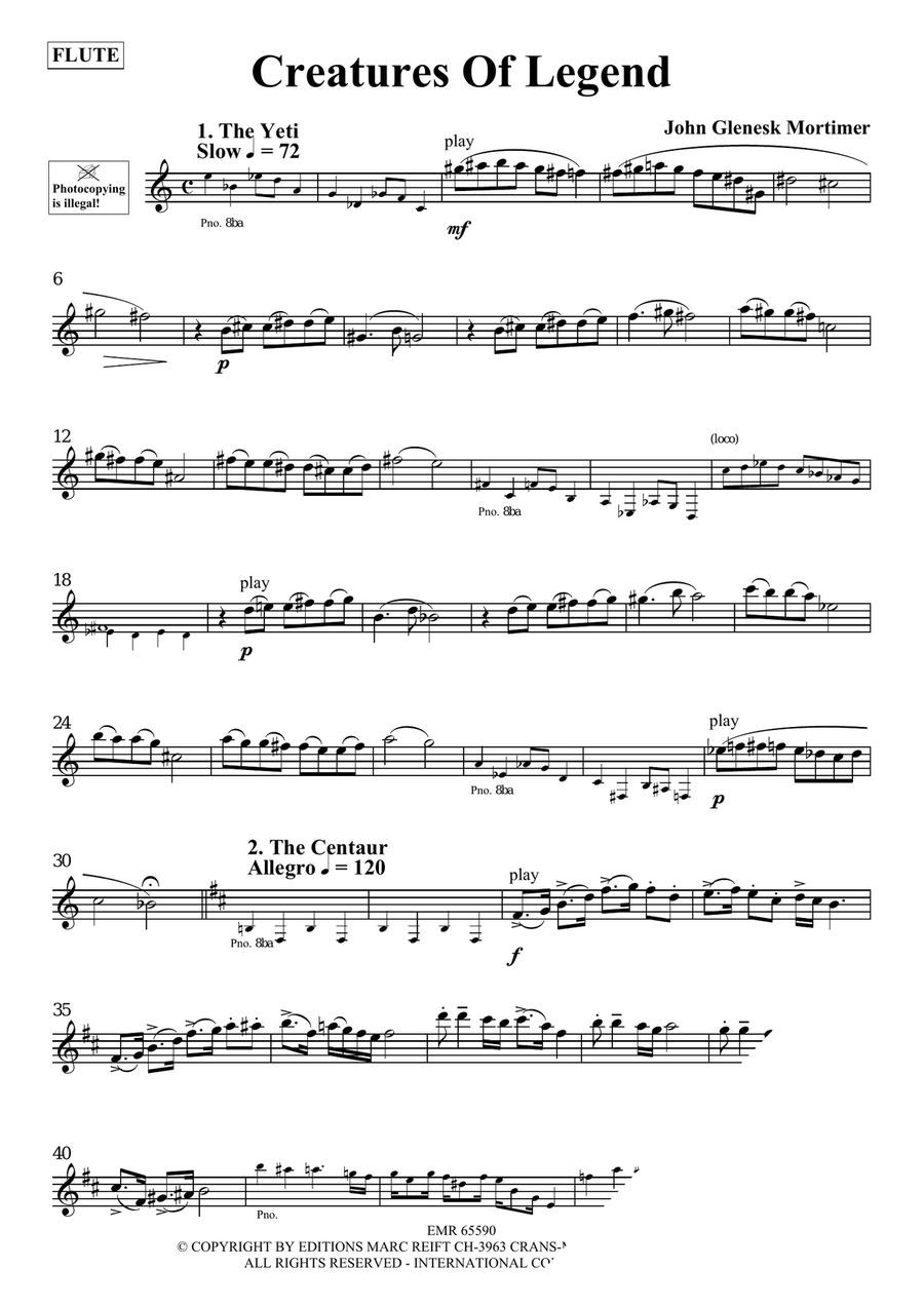 Creatures Of Legend Creatures Of Legend Flute Solo scores gallery preview page 3