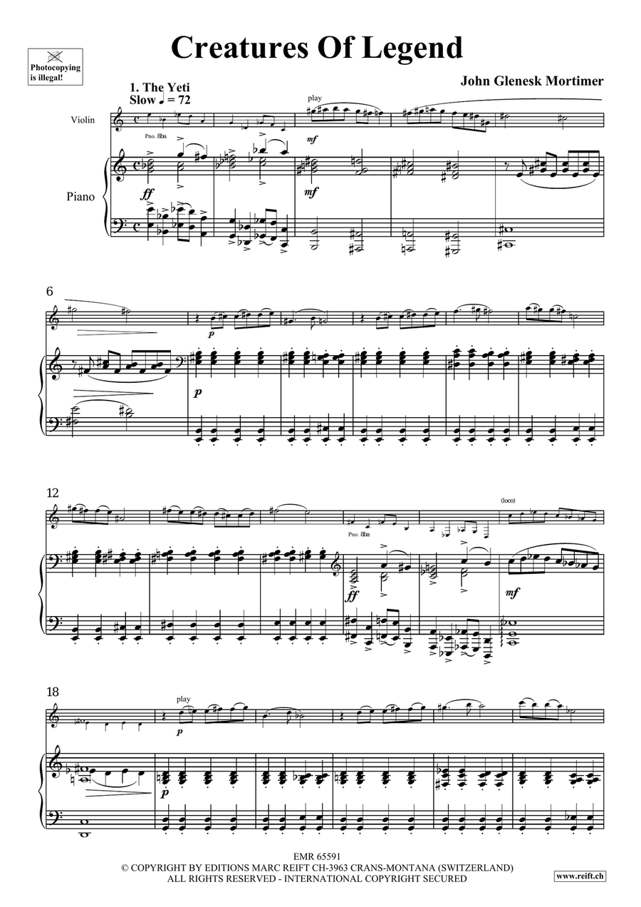 Creatures Of Legend Creatures Of Legend Violin Solo scores gallery preview page 4