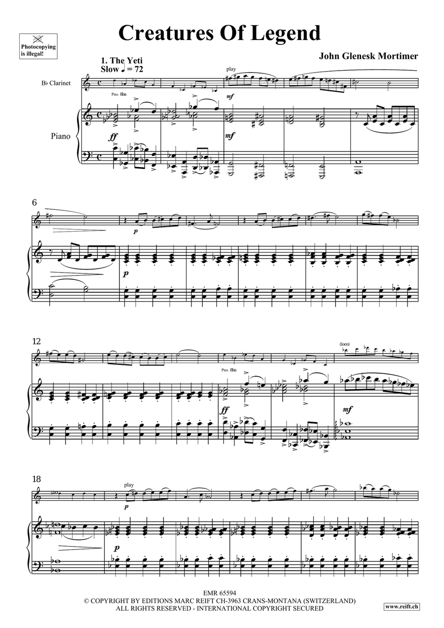 Creatures Of Legend Creatures Of Legend Clarinet Solo scores gallery preview page 4