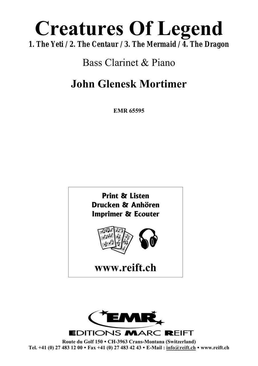 Creatures Of Legend Creatures Of Legend Bass Clarinet scores gallery preview page 2
