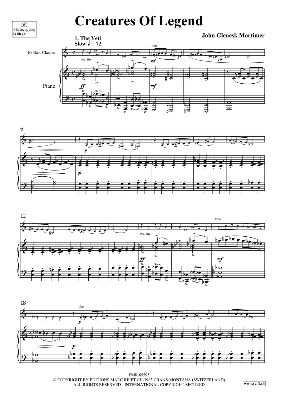 Creatures Of Legend Creatures Of Legend Bass Clarinet scores gallery preview page 4