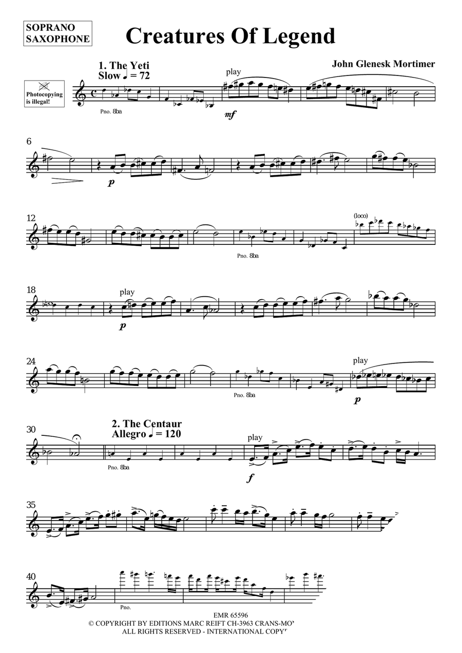 Creatures Of Legend Creatures Of Legend Soprano Saxophone scores gallery preview page 3