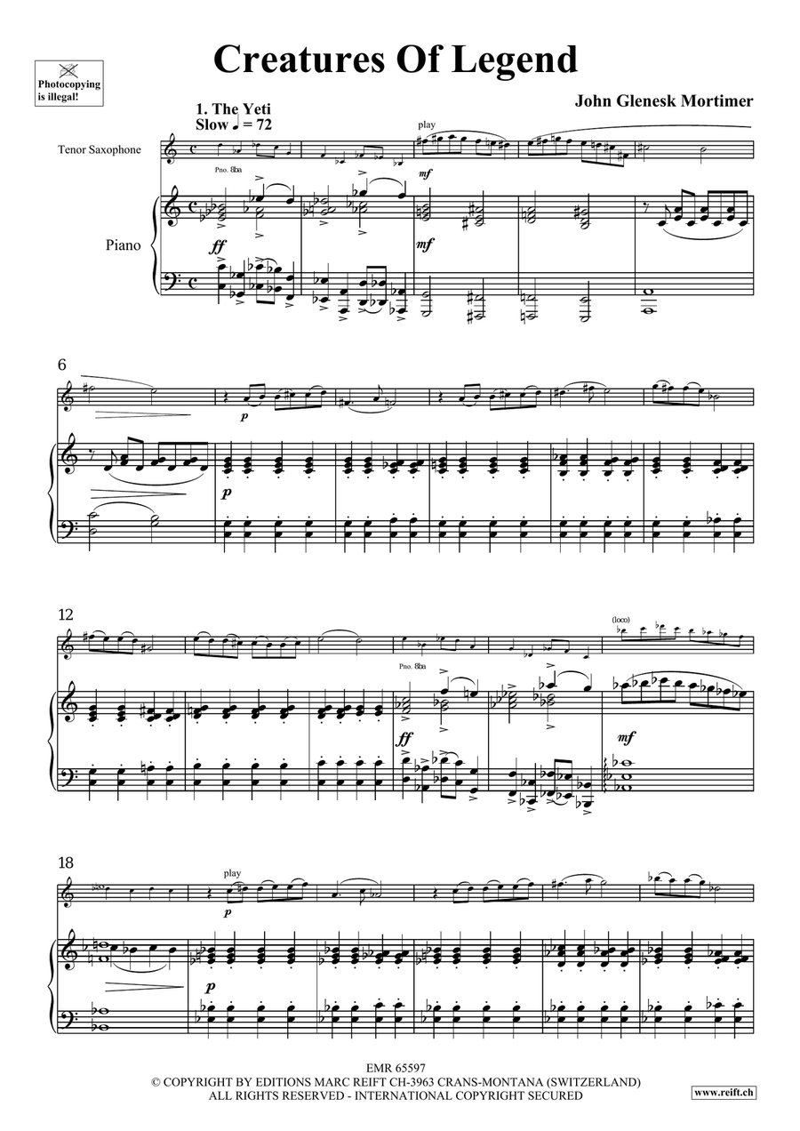 Creatures Of Legend Creatures Of Legend Tenor Saxophone scores gallery preview page 4