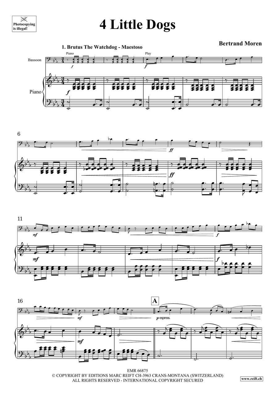 4 Little Dogs 4 Little Dogs Bassoon Solo scores gallery preview page 5