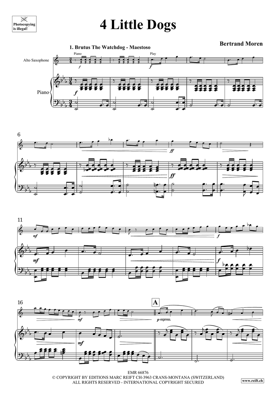4 Little Dogs 4 Little Dogs Alto Saxophone scores gallery preview page 5