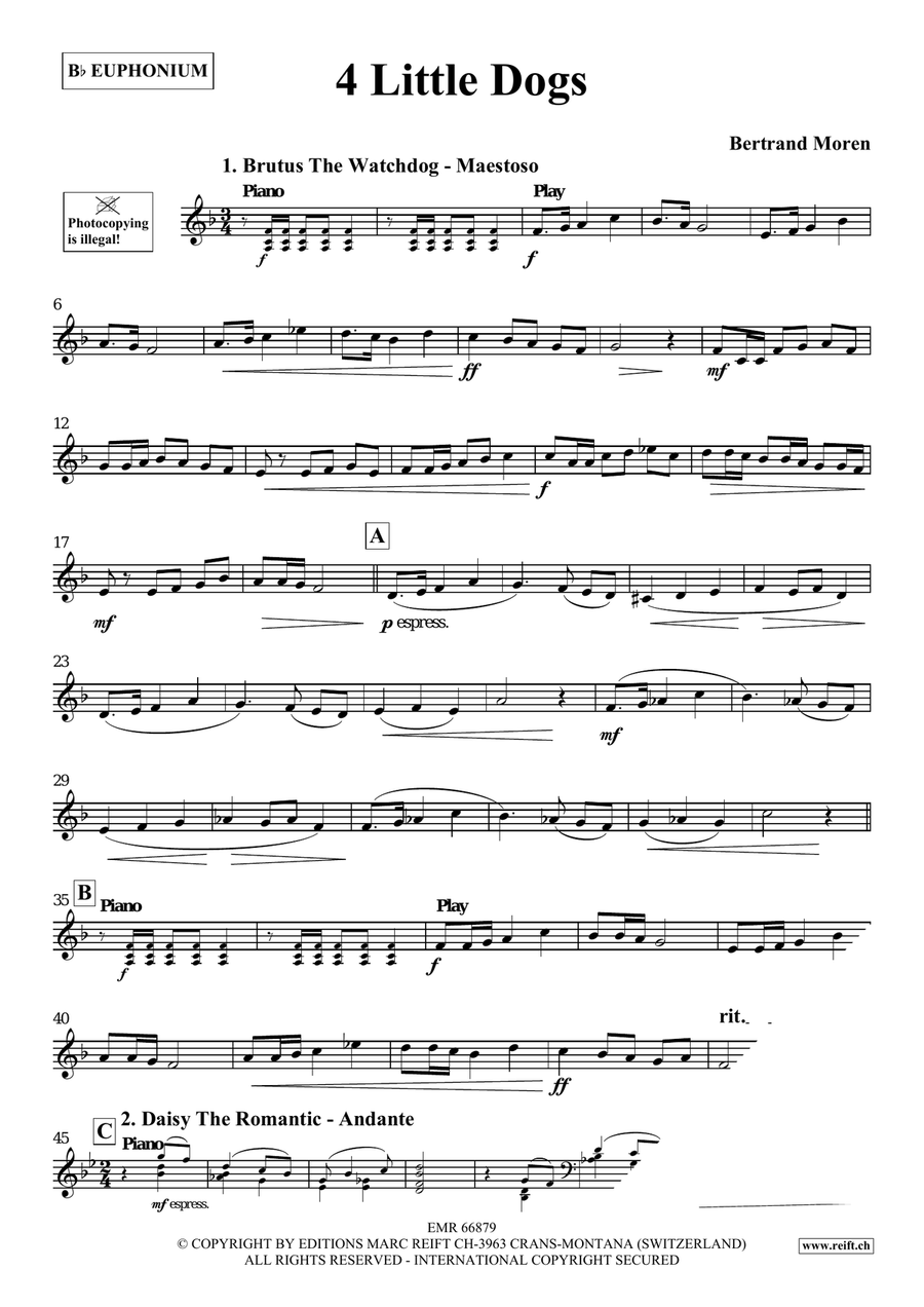 4 Little Dogs 4 Little Dogs Euphonium scores gallery preview page 4