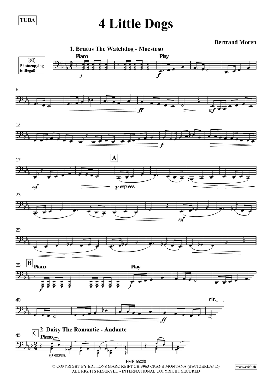 4 Little Dogs 4 Little Dogs Tuba scores gallery preview page 4