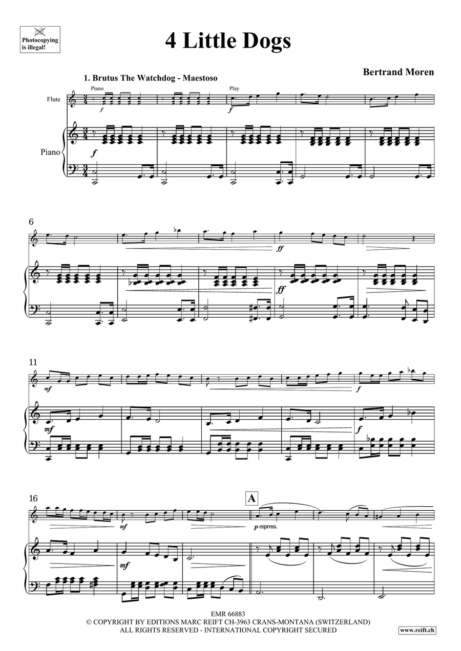 4 Little Dogs 4 Little Dogs Flute Solo scores gallery preview page 5